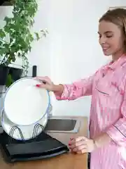 Черный kroffos Stream Сушилка для посуды настольная для кухни