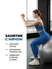 Фитбол Shark Fit, антивзрыв с насосом