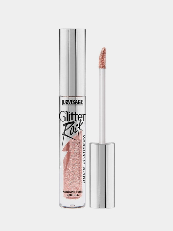 Жидкие тени для век LUXVISAGE Glitter Rock, тон 303 Pink Quartz, 3 г