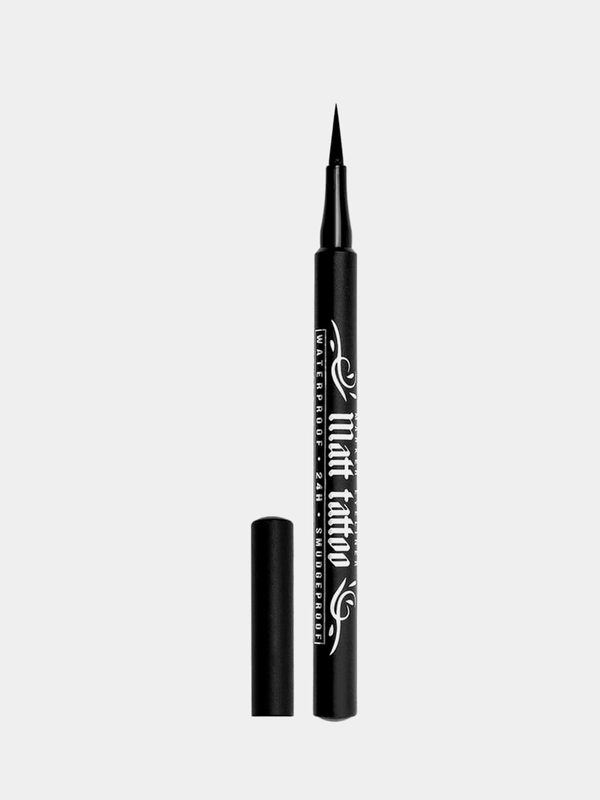 Подводка-фломастер для глаз LUXVISAGE MATT TATTOO waterproof 24H, тон Черный, 1,8 г