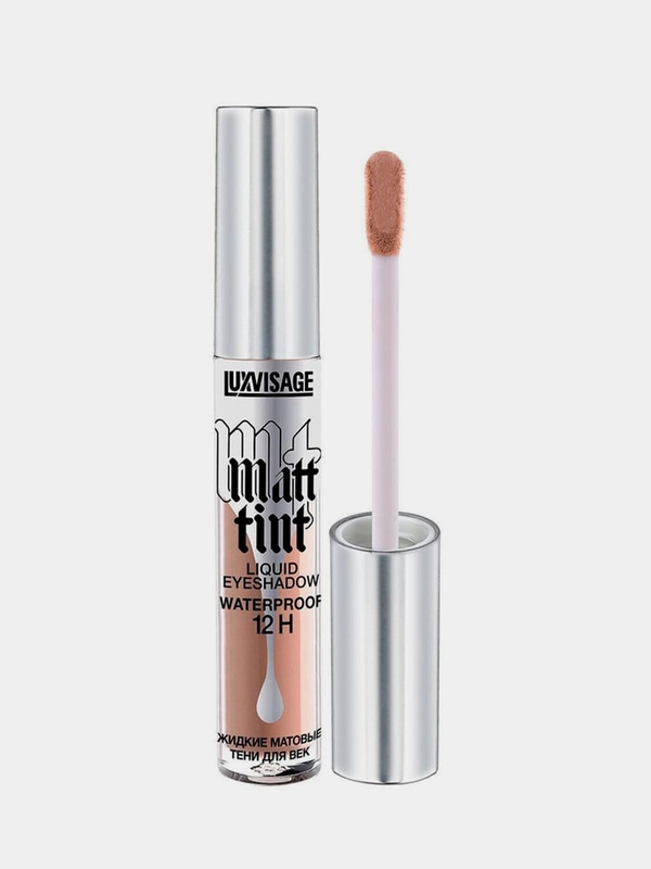 Жидкие матовые тени для век LUXVISAGE Matt tint waterproof 12H, тон 103 Nude Beige, 3 г