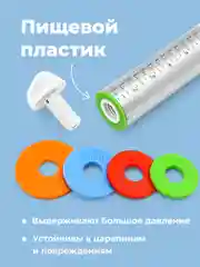 Скалка для теста Sugar Day, металлическая с регулировкой толщины теста