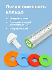 Скалка для теста Sugar Day, металлическая с регулировкой толщины теста