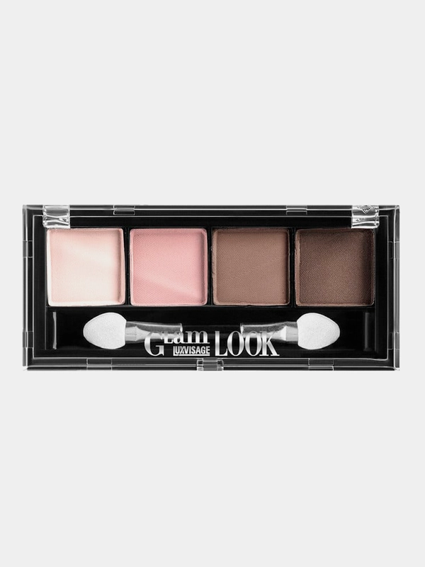 Тени для век LUXVISAGE Glam Look, тон 01 Молочный шоколад, 4 г