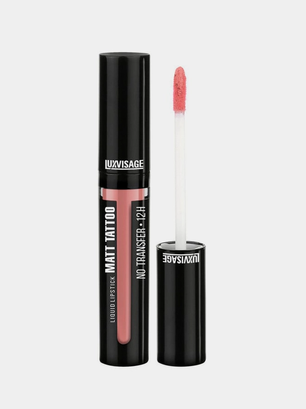 Жидкая губная помада LUXVISAGE MATT TATTOO NO TRANSFER 12H, тон 102 Creamy Rose, 3,8 г