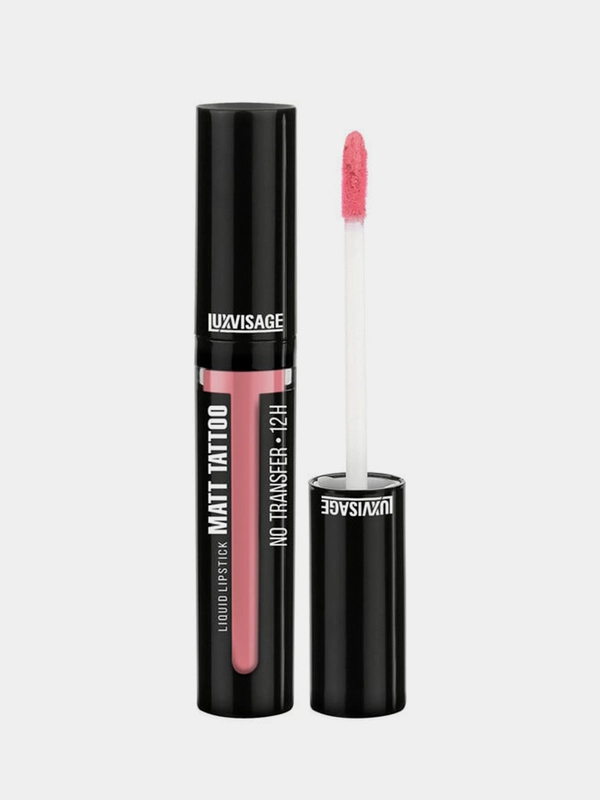 Жидкая губная помада LUXVISAGE MATT TATTOO NO TRANSFER 12H, тон 101 Lavender Pink, 3,8 г