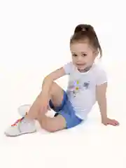 Голубой футболка и шорты для девочки, комплект для девочки, Утенок