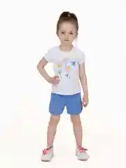 Голубой футболка и шорты для девочки, комплект для девочки, Утенок