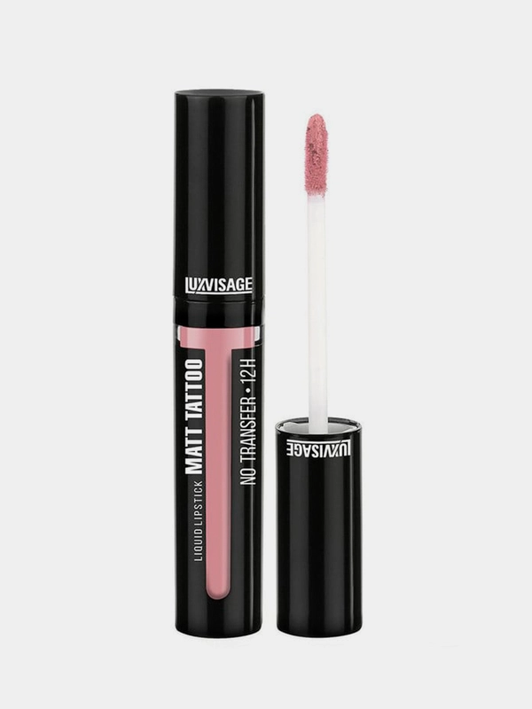 Жидкая губная помада LUXVISAGE MATT TATTOO NO TRANSFER 12H, тон 123 Dusty Rose, 3,8 г