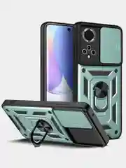 Зеленый чехол противоударный armors для Honor 50 и Nova 9 / Хонор 50 и Нова 9 с защитой камеры