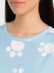 Голубой туника домашняя женская, платье