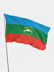 Флаг Карачаево-Черкесской Республики 135х90см