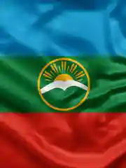 Флаг Карачаево-Черкесской Республики 135х90см