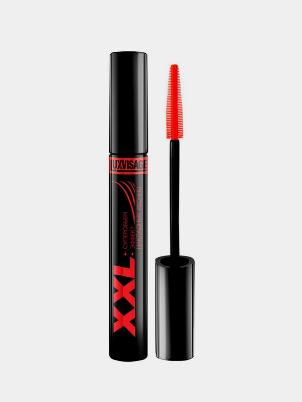 Тушь для ресниц LUXVISAGE XXL Суперобъем, Эффект накладных ресниц, черная, 9 г