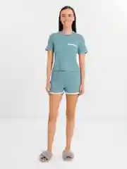 Бирюзовый пижама женская