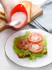 Красный форма для варки яиц пашот Shiny Kitchen, пашотница, силиконовая