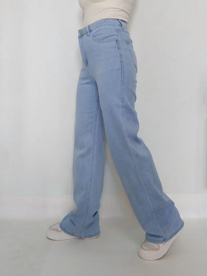 Ледяной женские джинсы широкие wide leg трубы палаццо