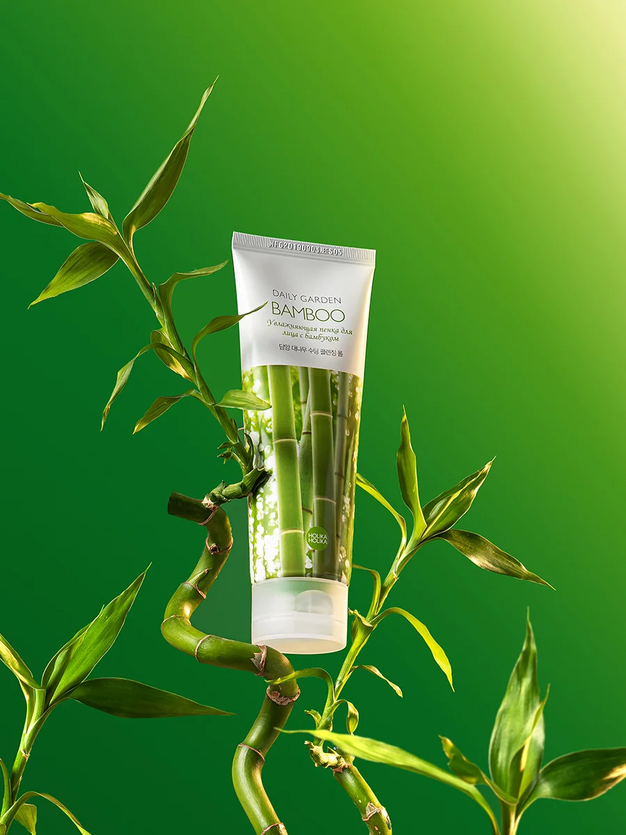 Увлажняющая очищающая пенка для лица с бамбуком Holika Holika Daily Garden Bamboo 120 мл