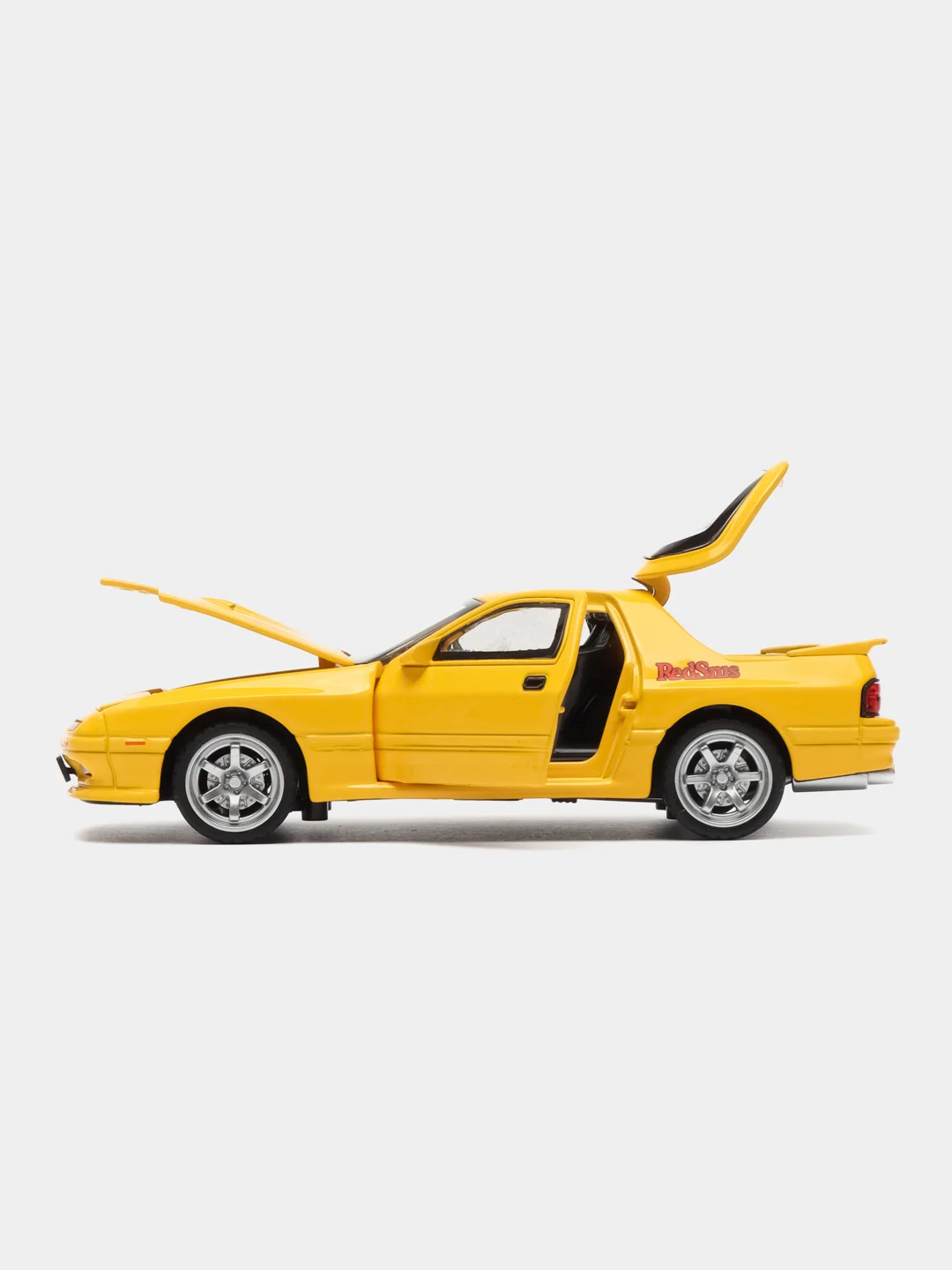 Желтый металлическая масштабная модель Мазда Mazda RX 7  1:32