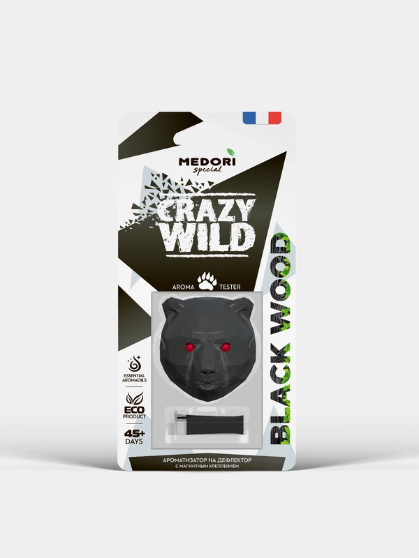 Ароматизатор в машину на дефлектор BLACK WOOD Medori