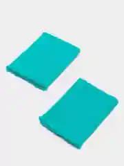 Бирюзовый манжеты трикотажные цветные