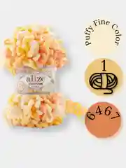 Манго пряжа Alize Puffy Fine Color 100% Микрополиэстер 100г 14м