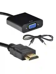 Переходник Pro Legend HDMI to VGA Adapter + AUX кабель, черный