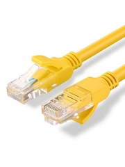 Патчкорд UTP кат.5E RJ-45 вилка <--> RJ-45 вилка, желтый, 1 м.