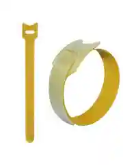 Хомут-липучка (стяжка) 150мм х 12мм, 10 шт / 1 цвет / желтый