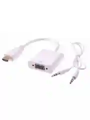 Переходник Pro Legend HDMI to VGA Adapter + AUX кабель, белый
