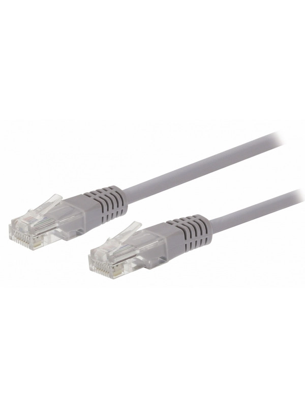 Патчкорд UTP кат.5E RJ-45 вилка <--> RJ-45 вилка, серый, 0.5 м.