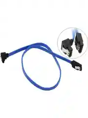 Кабель Serial ATA (Sata), (Г-образный коннектор) синий, 40 см