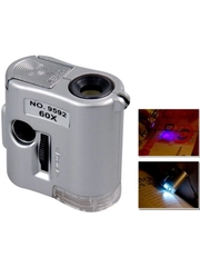 Микроскоп Pro Legend 60x мини, с подсветкой (1 LED) и ультрафиолетом