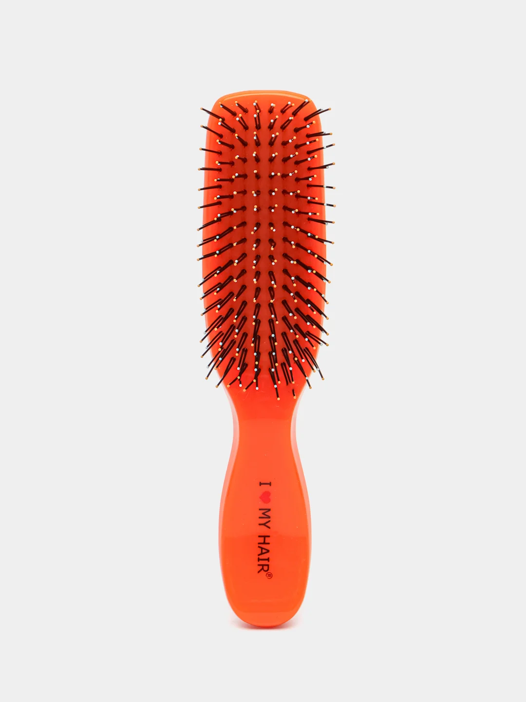 Оранжевый i LOVE MY HAIR / Щетка, расческа для волос Spider Classic 1503 глянцевая, размер S