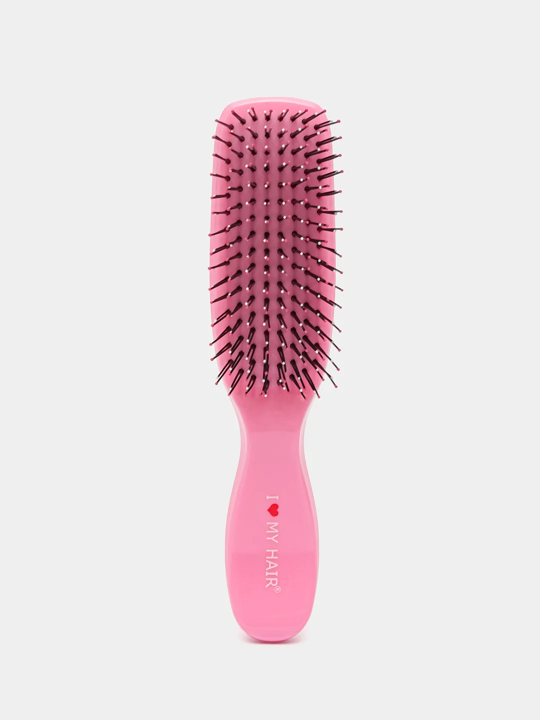 Розовый i LOVE MY HAIR / Щетка, расческа для волос Spider Classic 1503 глянцевая, размер S