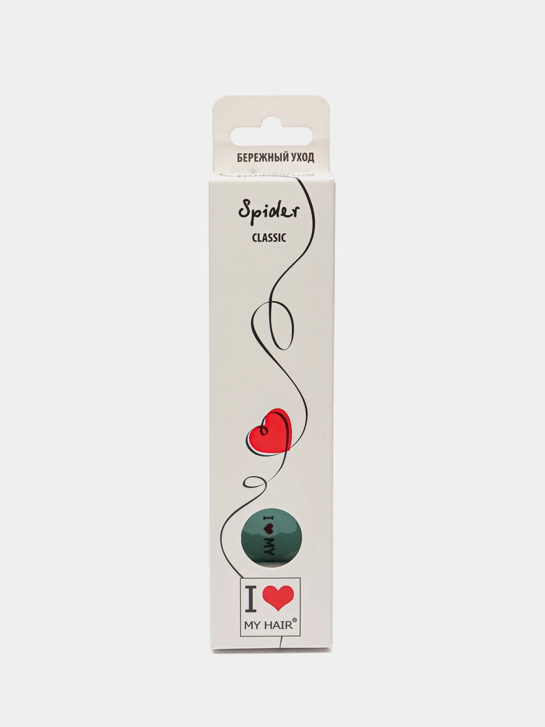 Тиффани i LOVE MY HAIR / Щетка, расческа для волос Spider Classic 1503 глянцевая, размер S
