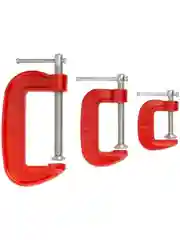 Набор металлических струбцин G-образных: 2.5 см; 5 см; 7.5 см