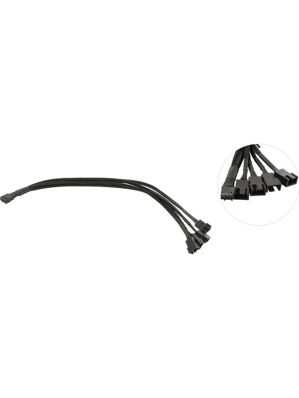 Разветвитель питания для вентилятора 4pin to 4x4pin, 30 см