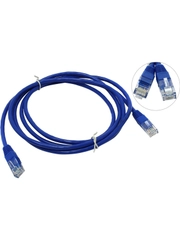 Патчкорд UTP кат.5E RJ-45 вилка <--> RJ-45 вилка, синий, 2 м.