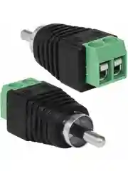 Разъем RCA (папа) с клеммной колодкой