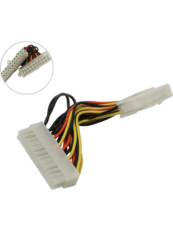 Переходник питания ATX БП 20pin -> 24pin МатПлата, 10 см