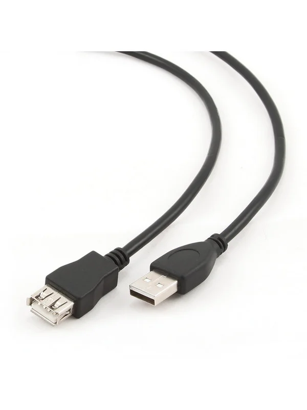 Кабель USB 2.0 А вилка <--> USB А розетка, удлинитель 3 м. черный