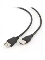 Кабель USB 2.0 А вилка <--> USB А розетка, удлинитель 3 м. черный
