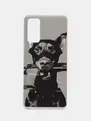 Серый силиконовый чехол на Samsung Galaxy S20 FE / Самсунг S20 FE прозрачный, с рисунком