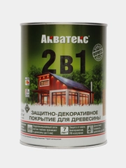 Акватекс 2 в 1, пропитка по дереву, цвет Дуб, 0,8 л