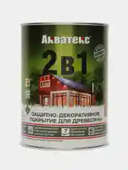 Акватекс 2 в 1, пропитка по дереву, цвет Дуб, 0,8 л