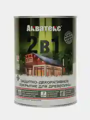 Акватекс 2 в 1, пропитка по дереву, цвет Ваниль, 0,8 л