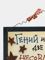 Табличка интерьерная "Гений и порядок - вещи несовместные"