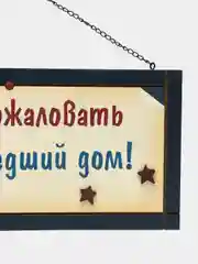 Табличка интерьерная "Добро пожаловать в сумасшедший дом!"
