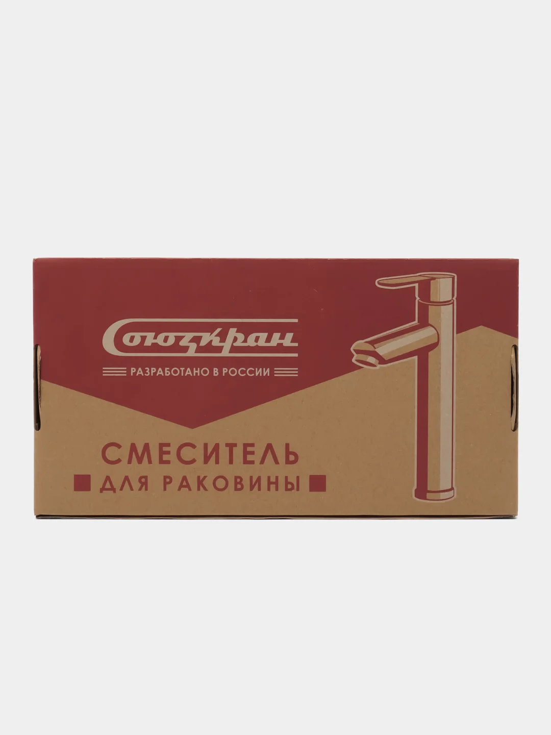 СоюзКран Смеситель для раковины, высокий, керам. картридж 35мм, нерж. сталь, SS02-M138